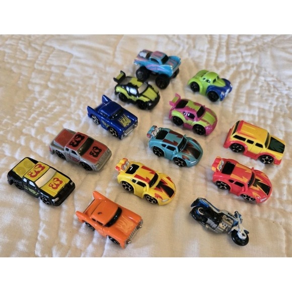 Micro Machines Other - Lot of 13 Vintage Galoob Micro Machines Toy Cars, Monster Truck BMW Motorcycle
